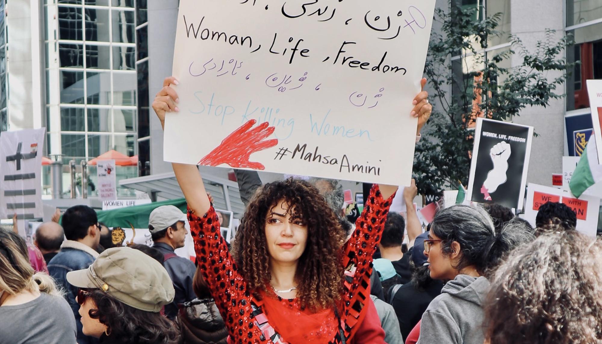 Protesta por las mujeres de Iran